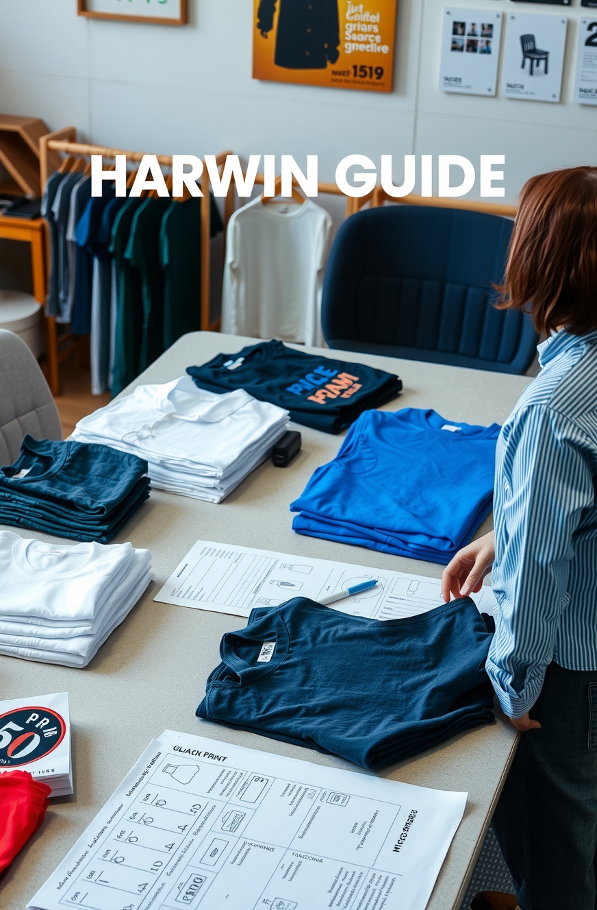 Preparation visual for Tshirt Printing Harwin Guide