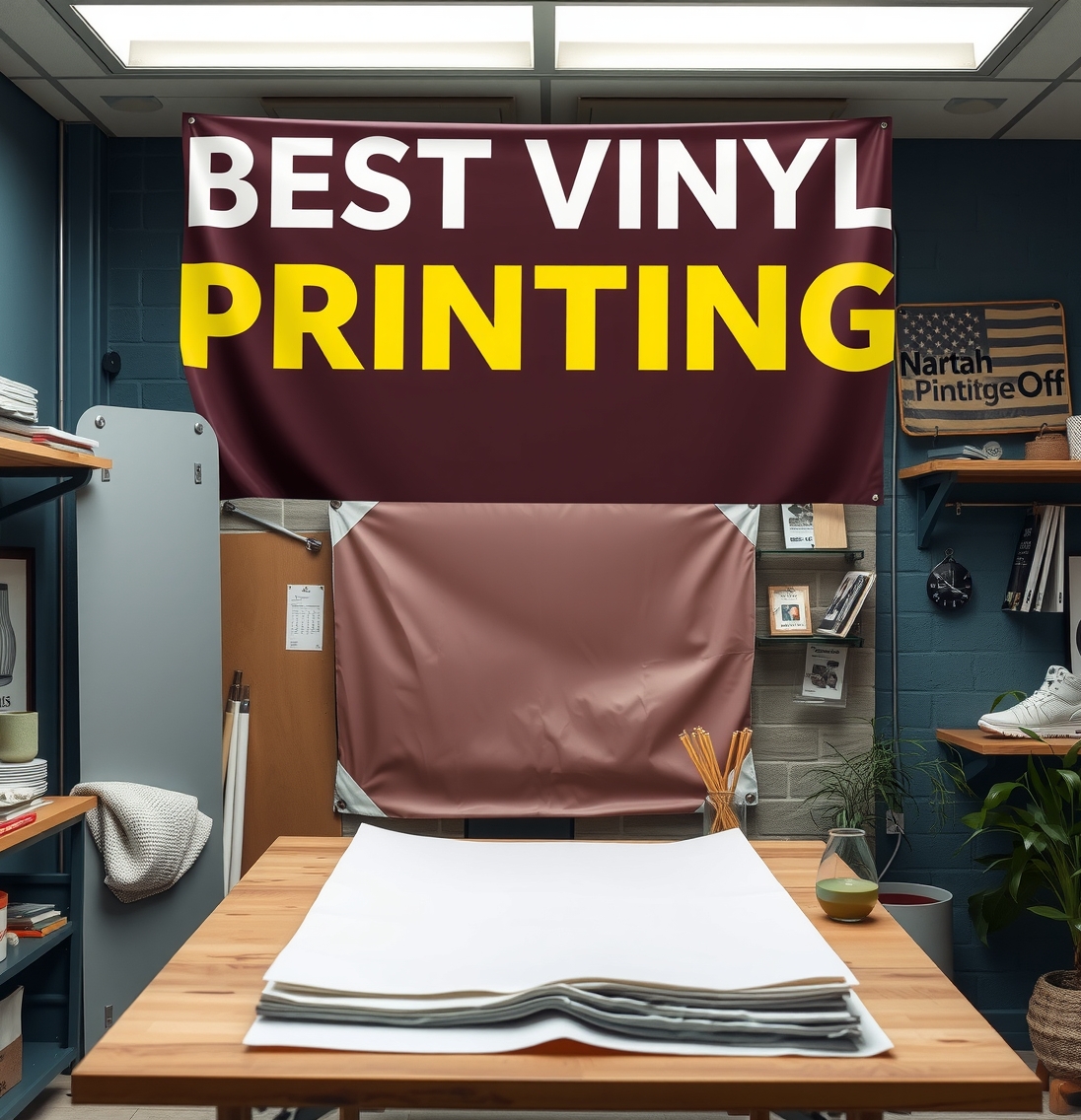 Quality check visual for Best Vinyl Banner Printing