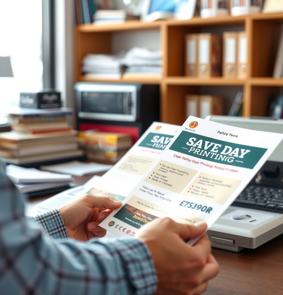 Preparation visual for Flyer Printing Same Day Pickup Guide