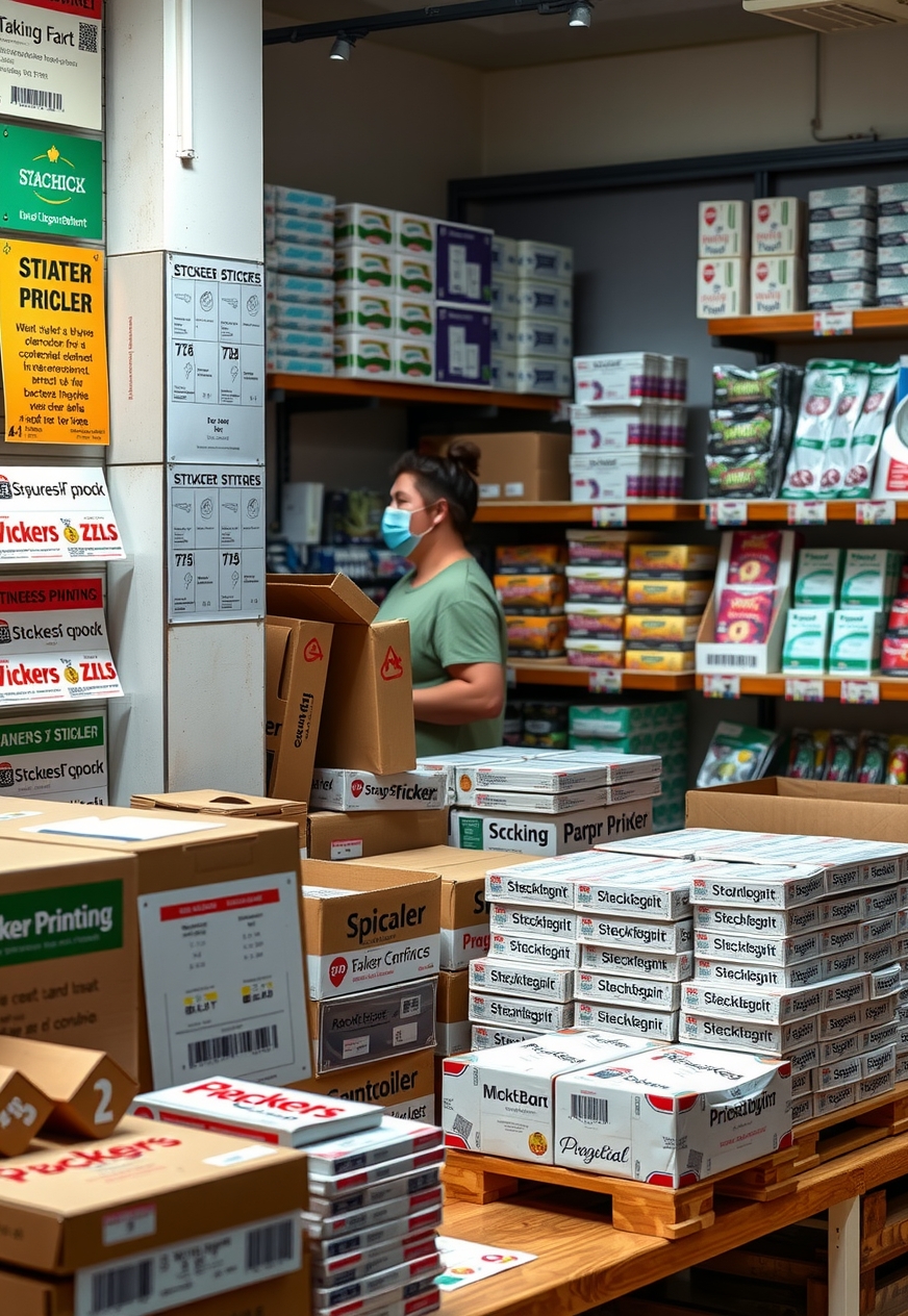 Preparation visual for Stickers Printing Same Day Guide