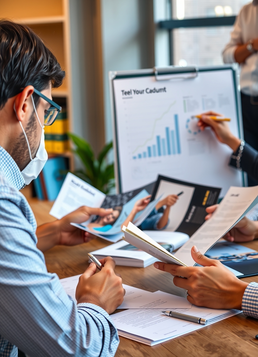 Preparation visual for Brochure Printing in Delhi Guide