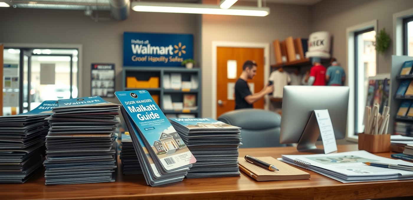 Preparation visual for Door Hangers at Walmart Guide