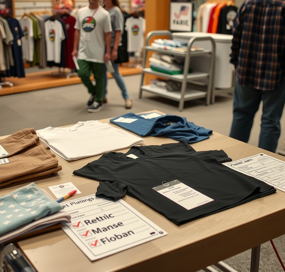 Preparation visual for Tshirt Printing in the Mall Guide