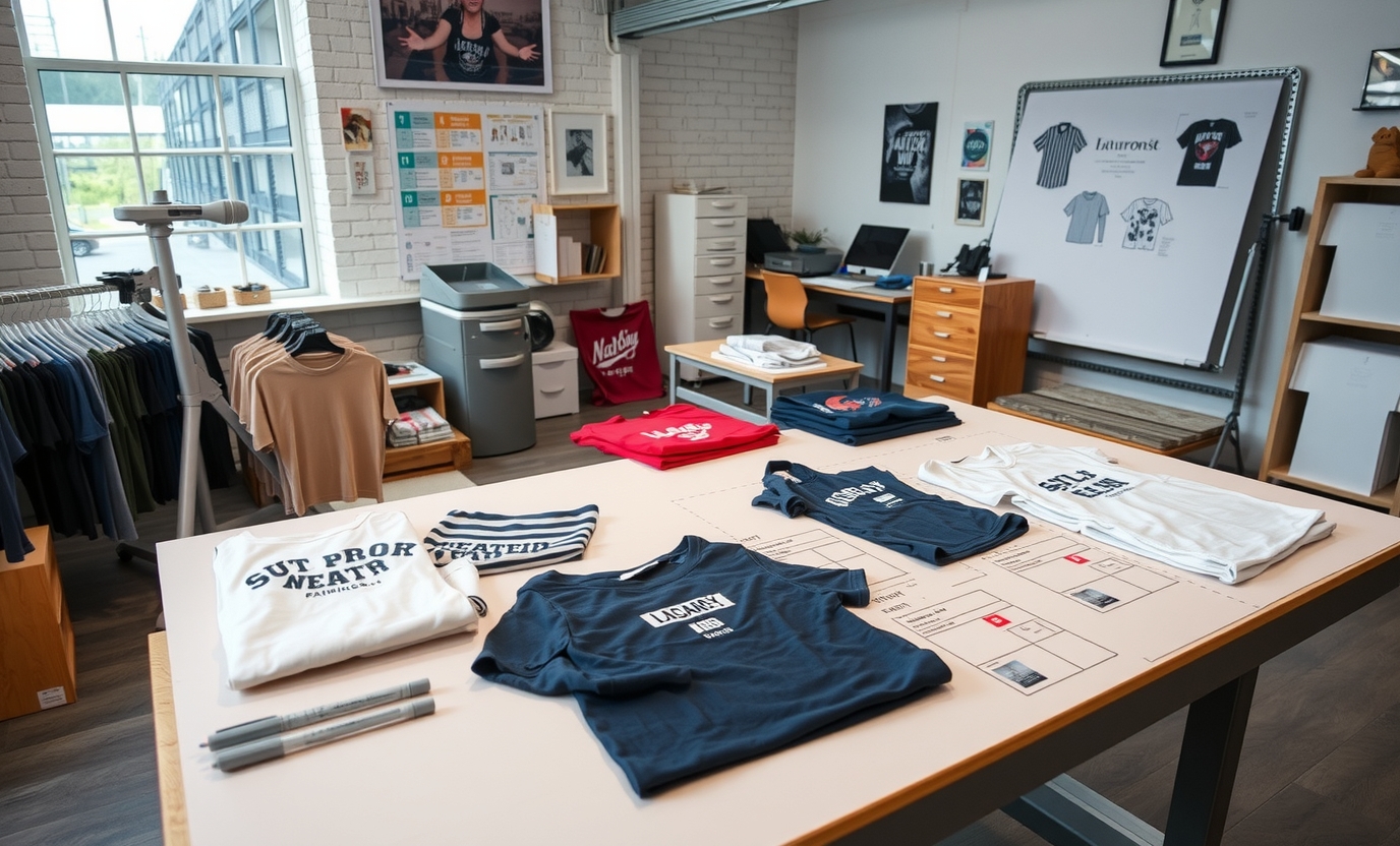 Preparation visual for Tshirt Printing Studio Guide