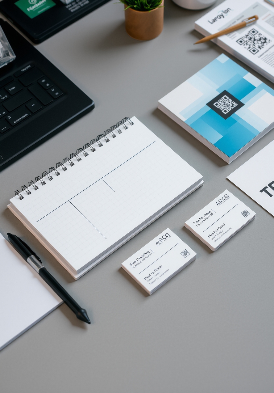 Preparation visual for Business Cards Printing with Qr Code Guide