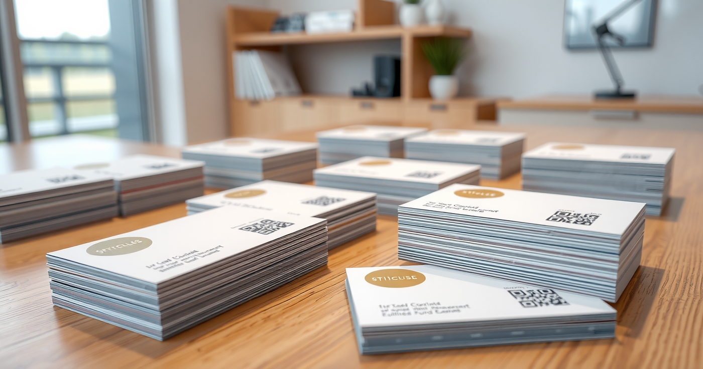 Quality check visual for Business Cards Printing with Qr Code Guide