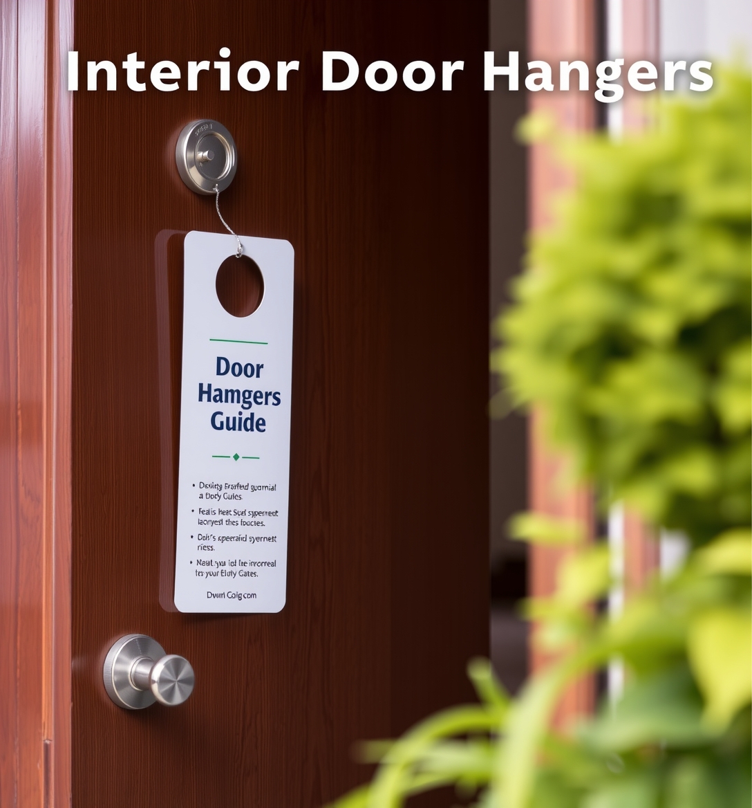 Preparation visual for Interior Door Hangers Guide