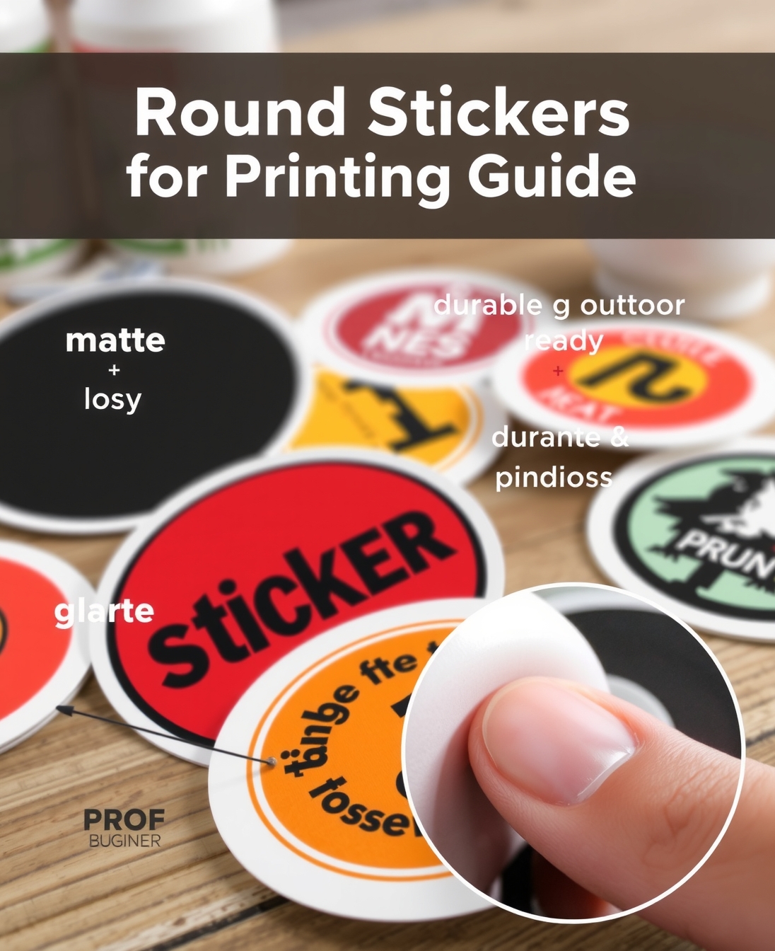 Round Stickers for Printing Guide