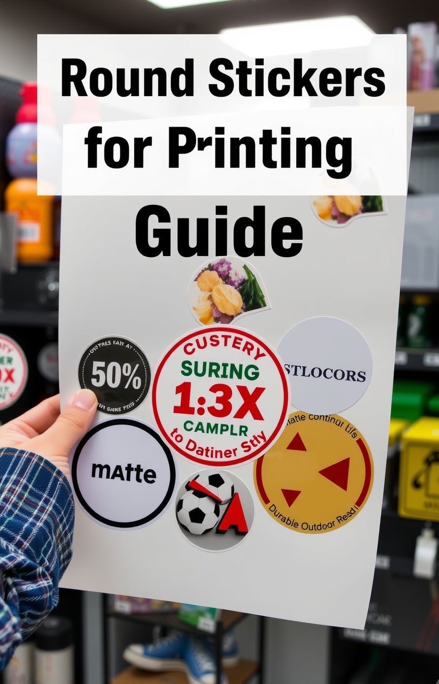 Checklist for Round Stickers for Printing Guide