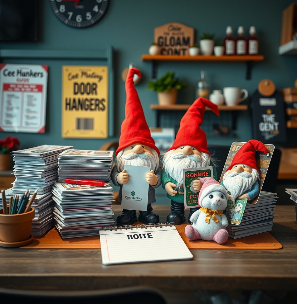 Preparation visual for Gnome Door Hangers Guide