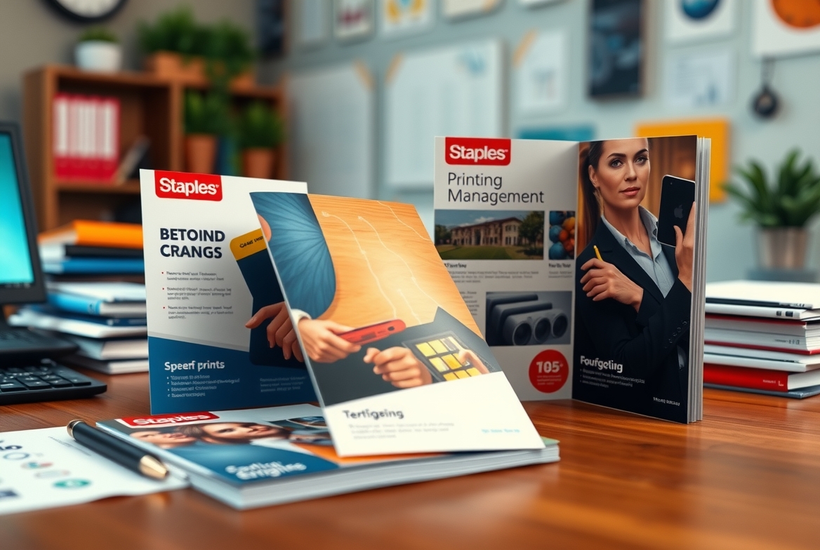 Quality check visual for Staples Printing Brochure Guide