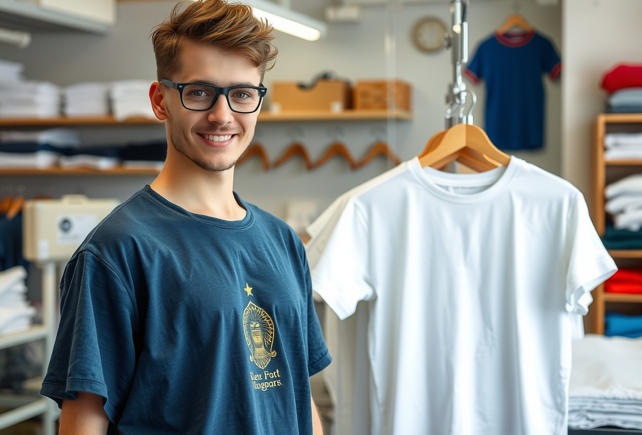 Preparation visual for Embroidery Tshirt Printing Guide