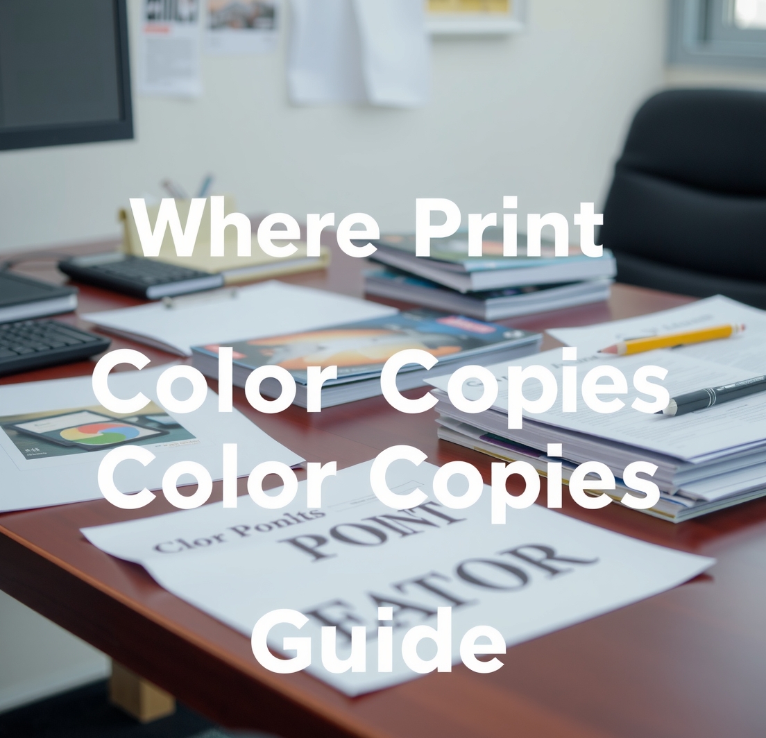 Evaluating the best Where Print Color Copies Guide environment