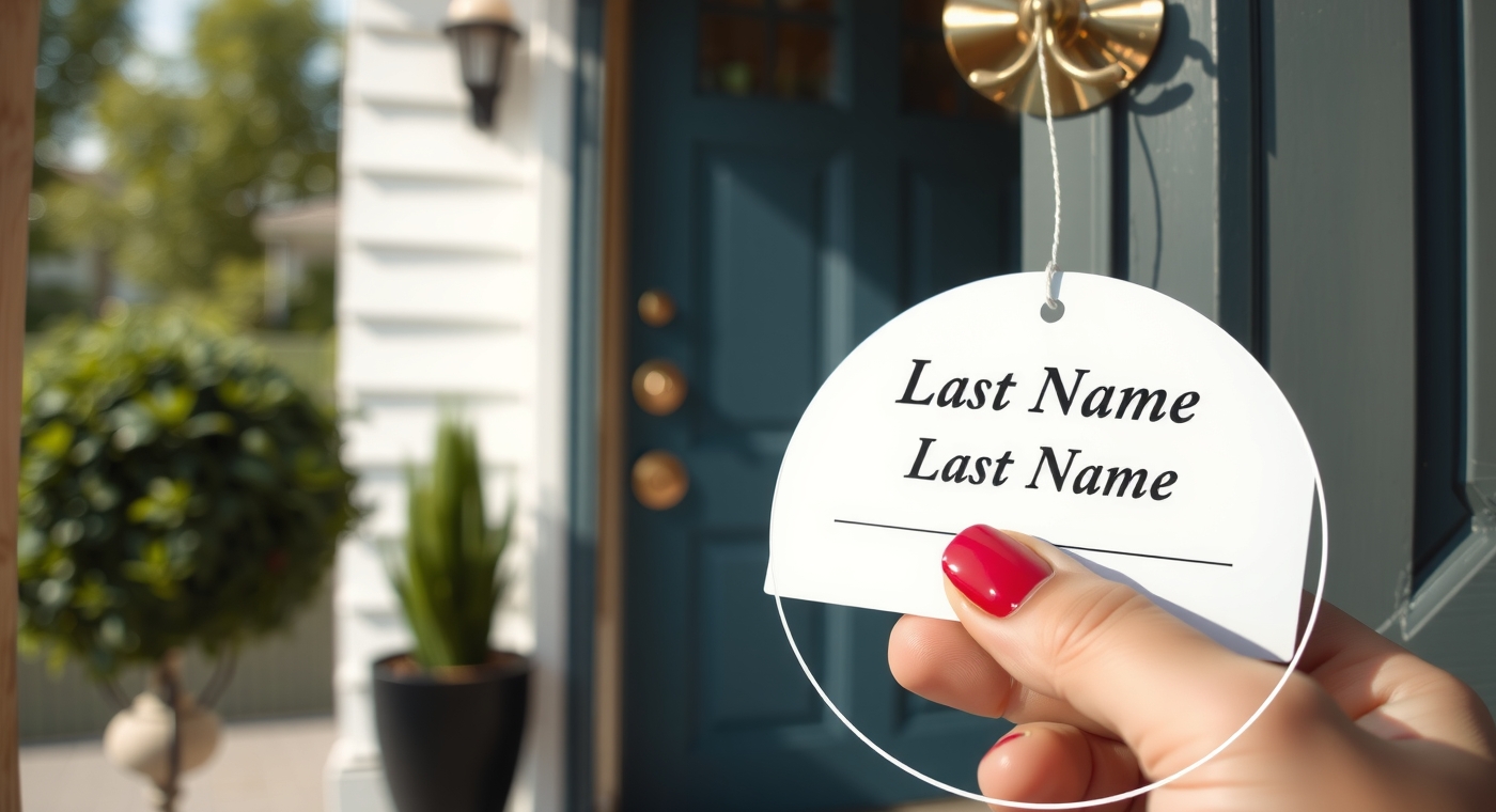 Preparation visual for Last Name Door Hangers Guide