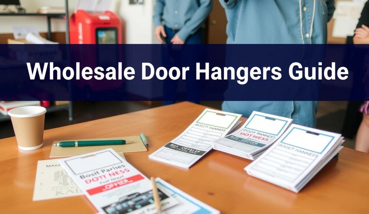 Preparation visual for Wholesale Blank Door Hangers Guide