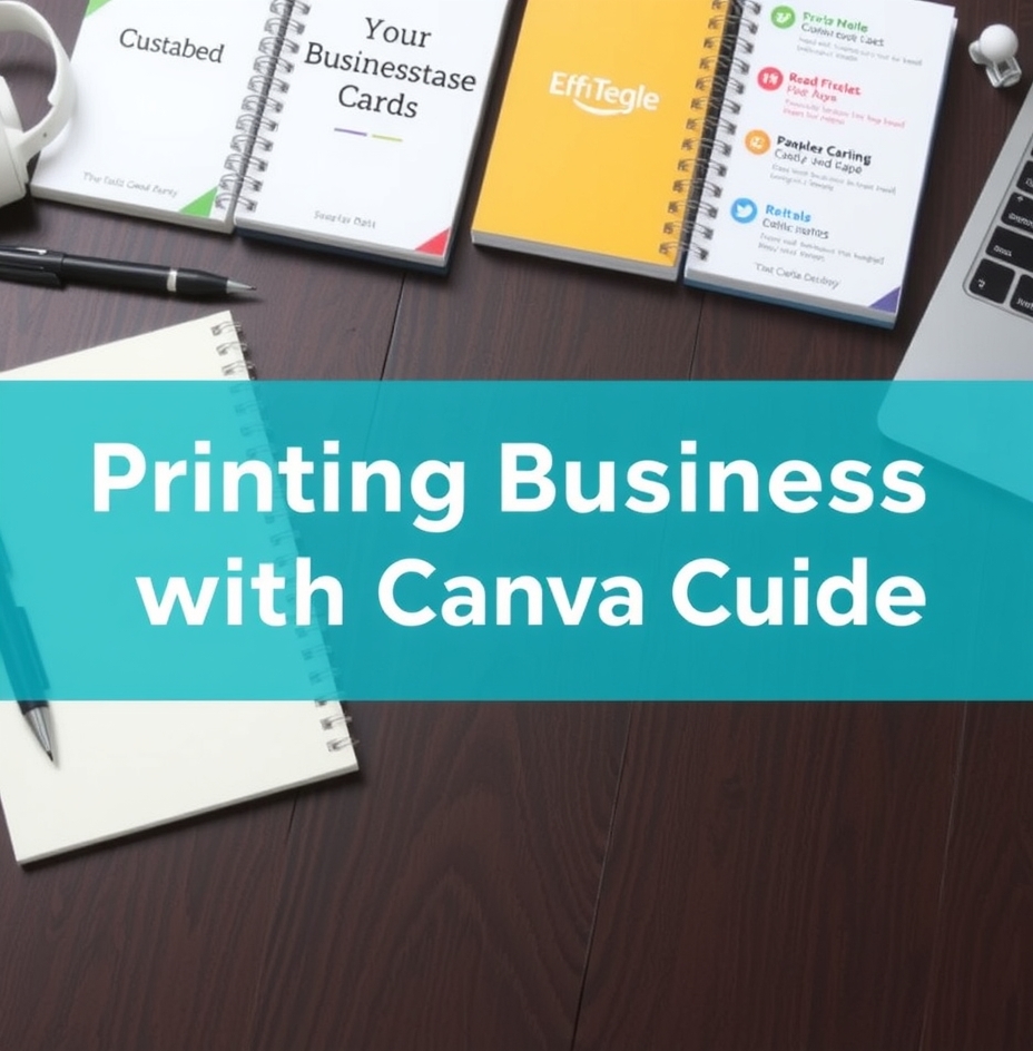 Preparation visual for Printing Business Cards with Canva Guide