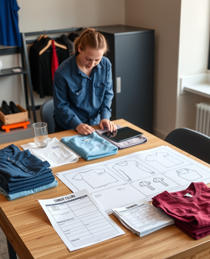 Preparation visual for Comfort Colors Tshirt Printing Guide