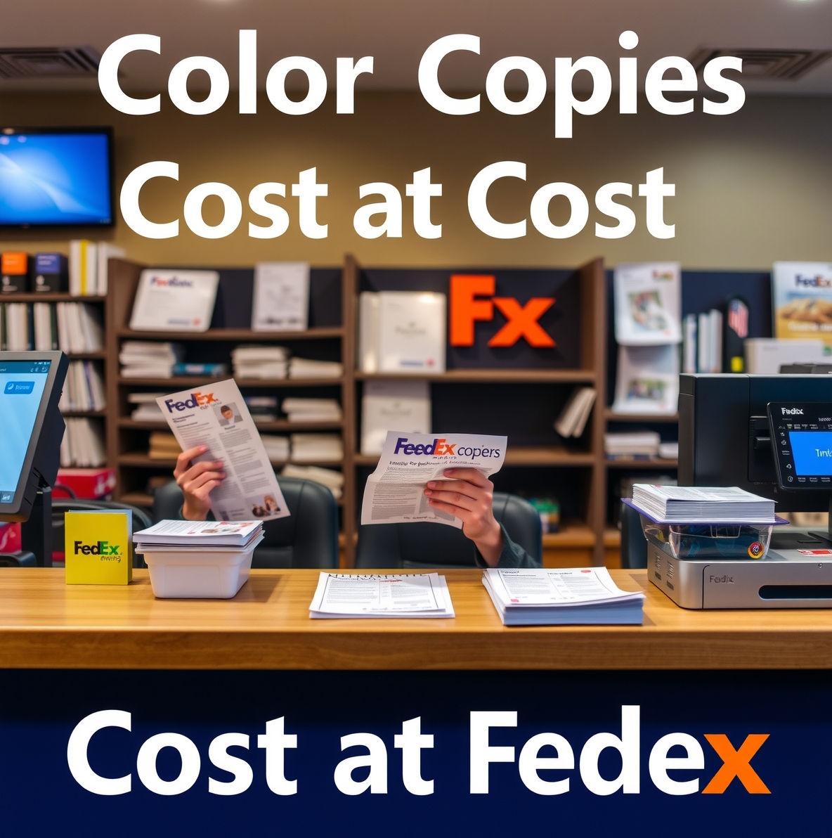 Evaluating the best Color Copies Cost at Fedex environment