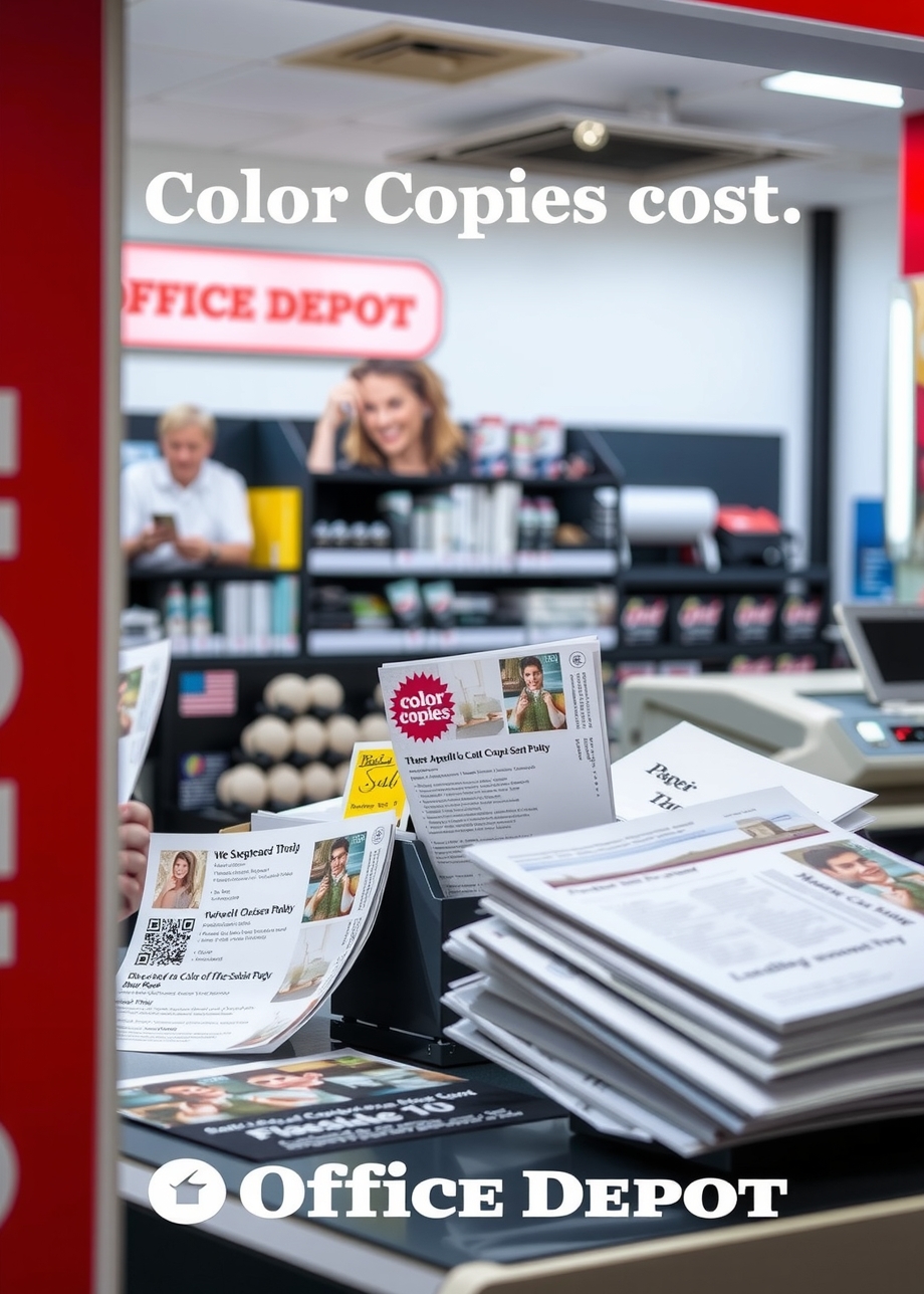 Quality check visual for Color Copies Cost at Office Depot
