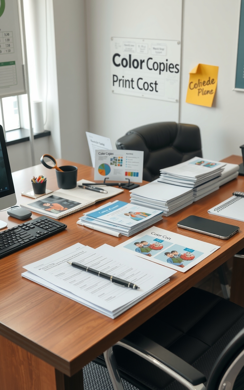 Checklist for Color Copies Print Cost