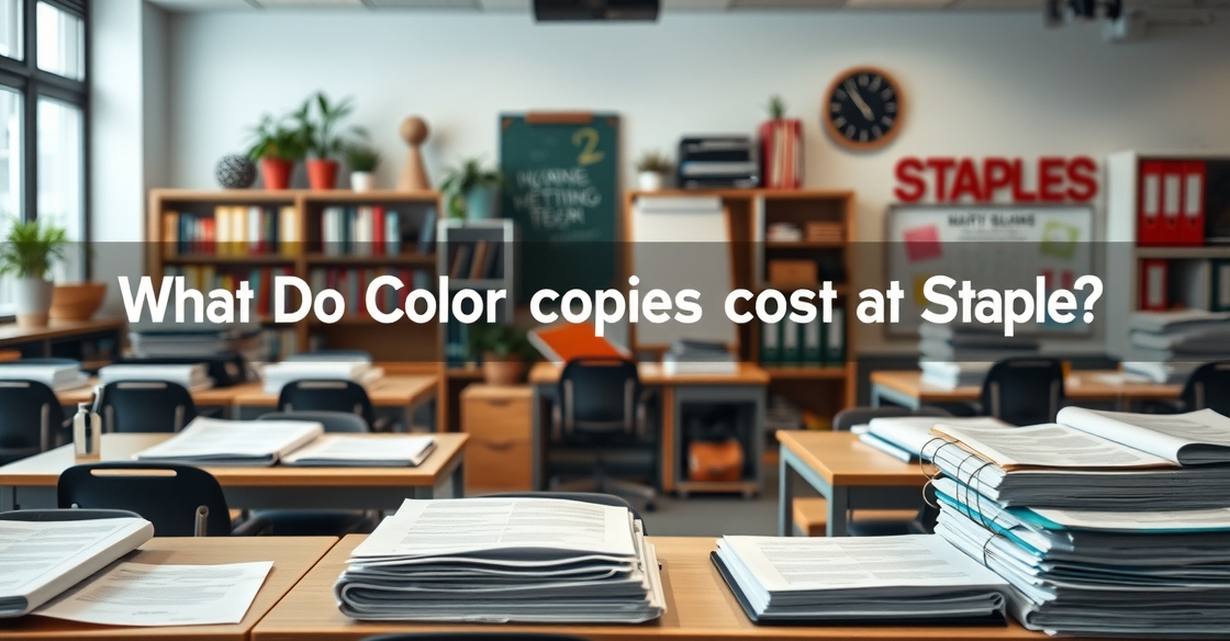 What Do Color Copies Cost at Staples hero image