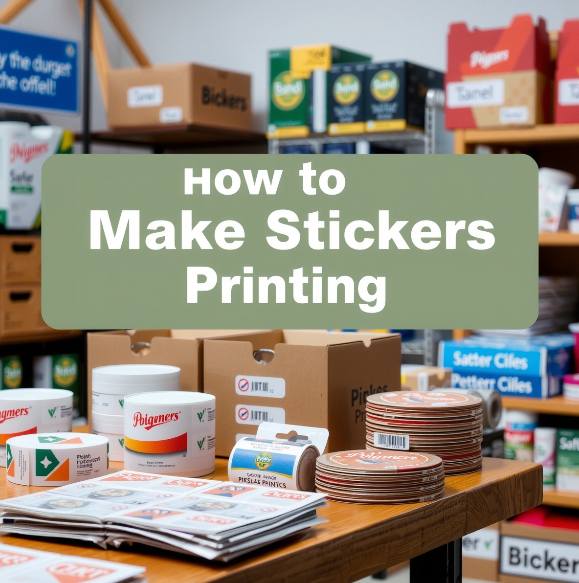 Checklist for How to Make Stickers Printing