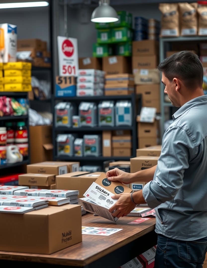 Preparation visual for Stickers Printing Cost