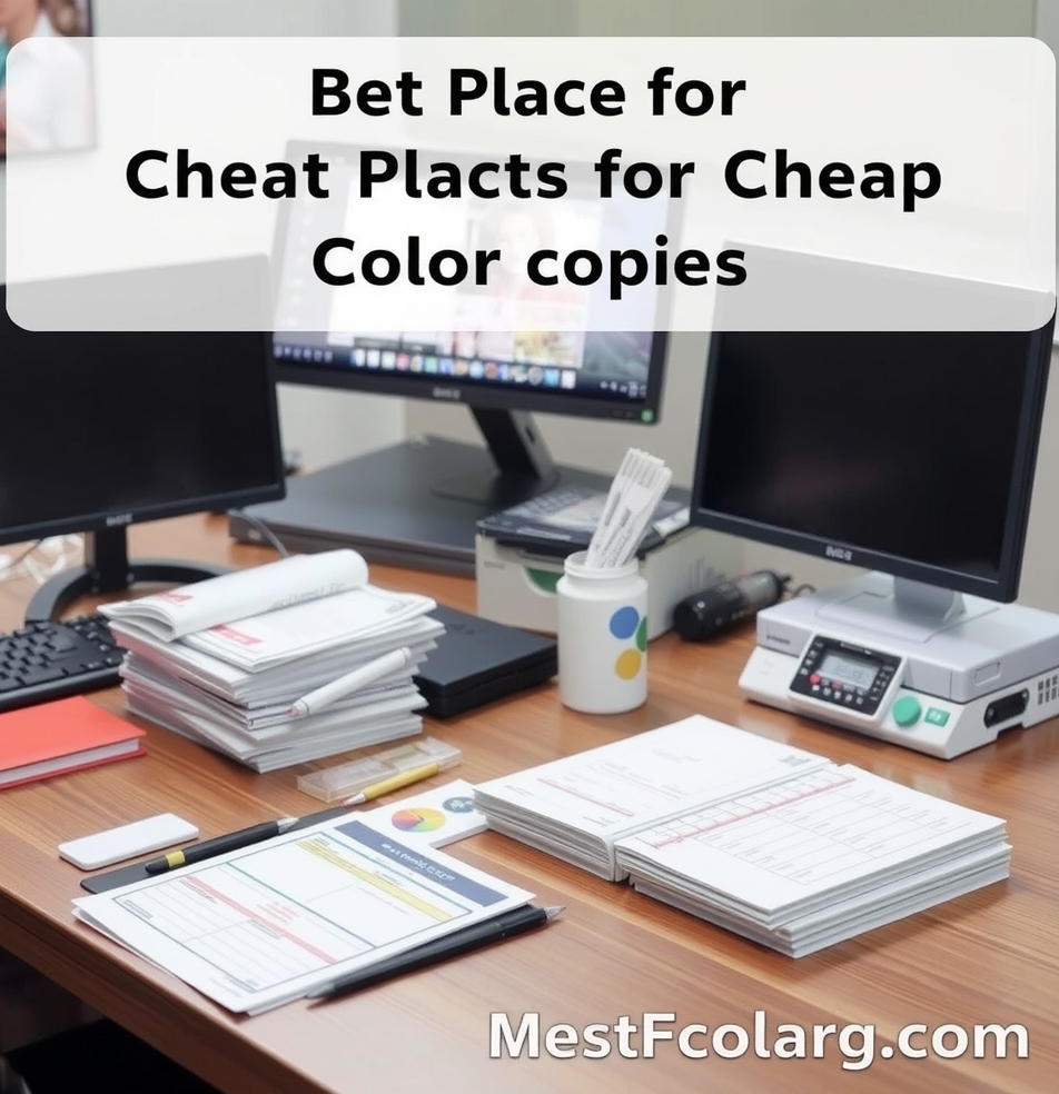 Checklist for Best Place for Cheap Color Copies