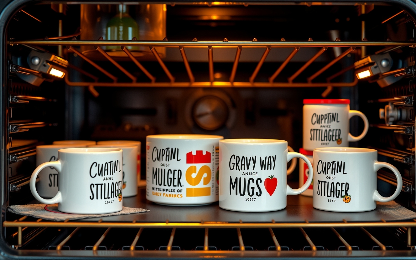 Preparation visual for Custom Mugs in Oven Guide