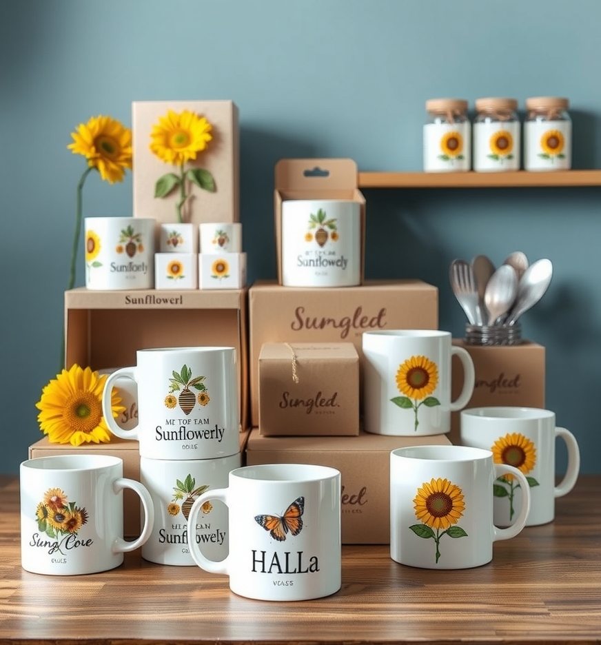 Preparation visual for Sunflowerly Custom Mugs Guide