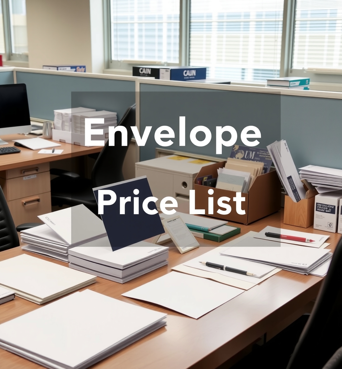 Quality check visual for Envelope Printing Price List