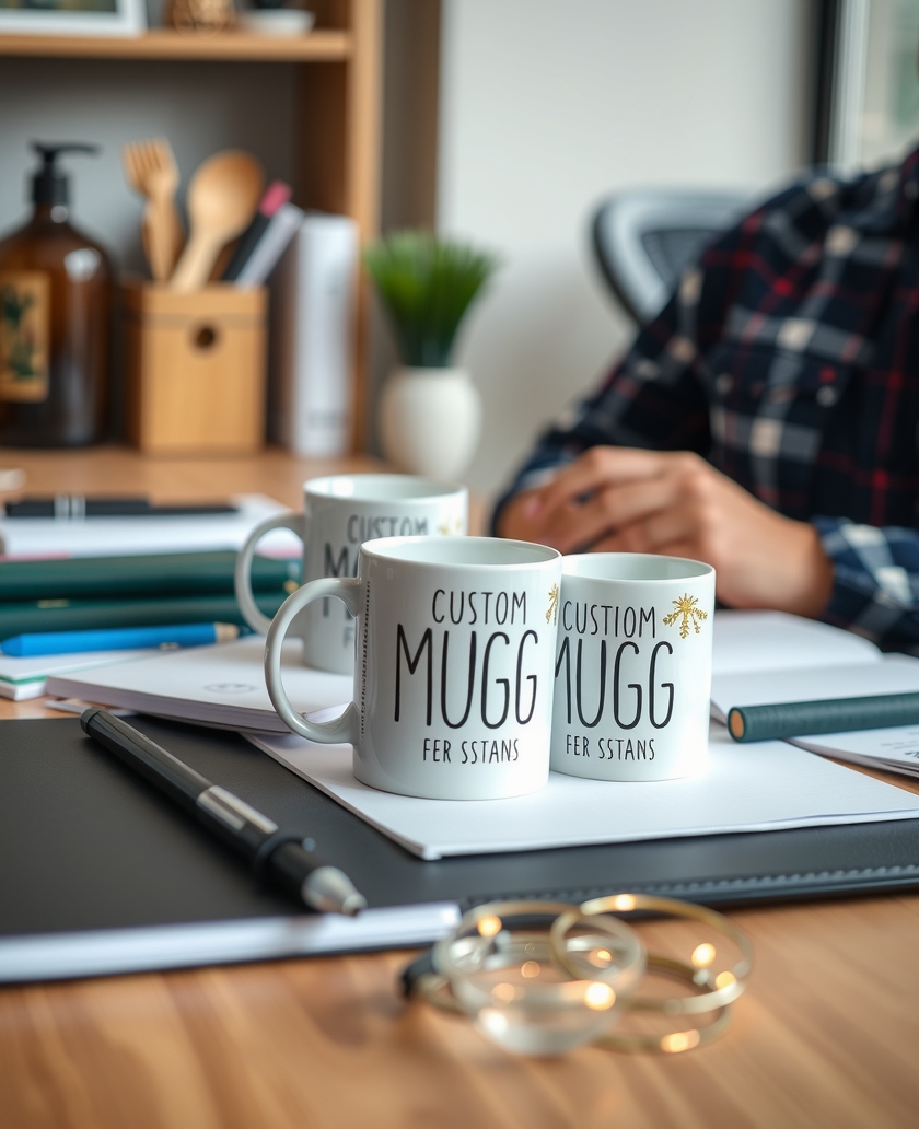 Preparation visual for Custom Mugs Before Christmas Guide