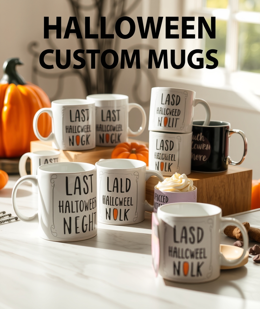 Preparation visual for Halloween Custom Mugs Guide
