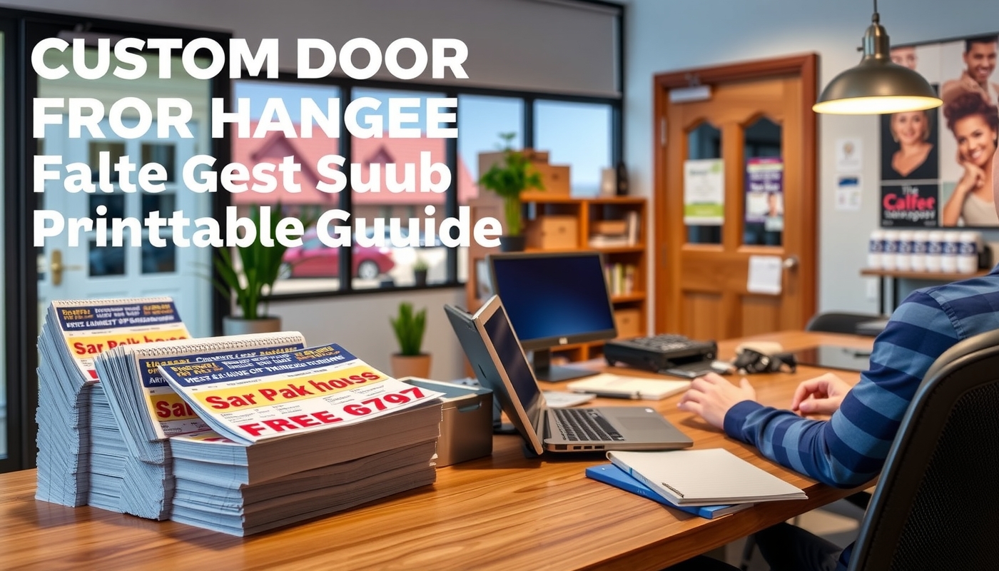 Preparation visual for Custom Door Hangers Free Printable Guide