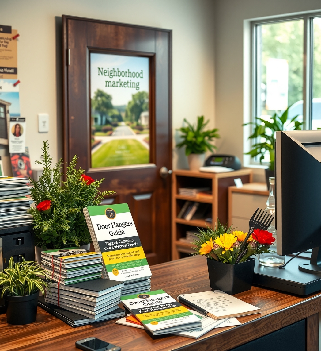 Preparation visual for Landscape Door Hangers Guide