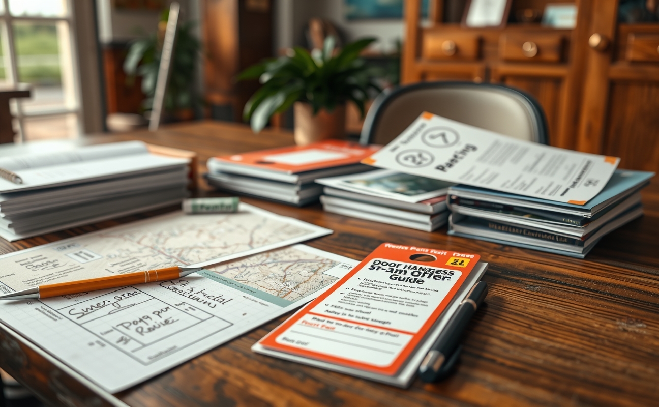 Preparation visual for Door Hangers Painting Guide