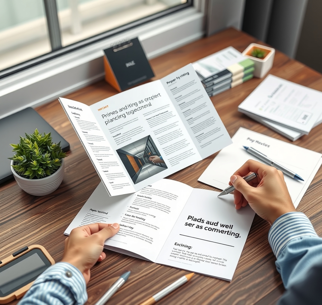 Preparation visual for Brochure Printing Bifold Guide