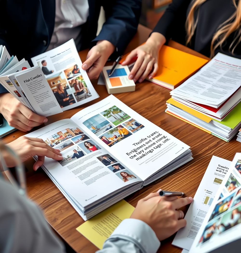 Preparation visual for Brochure Printing for Guide