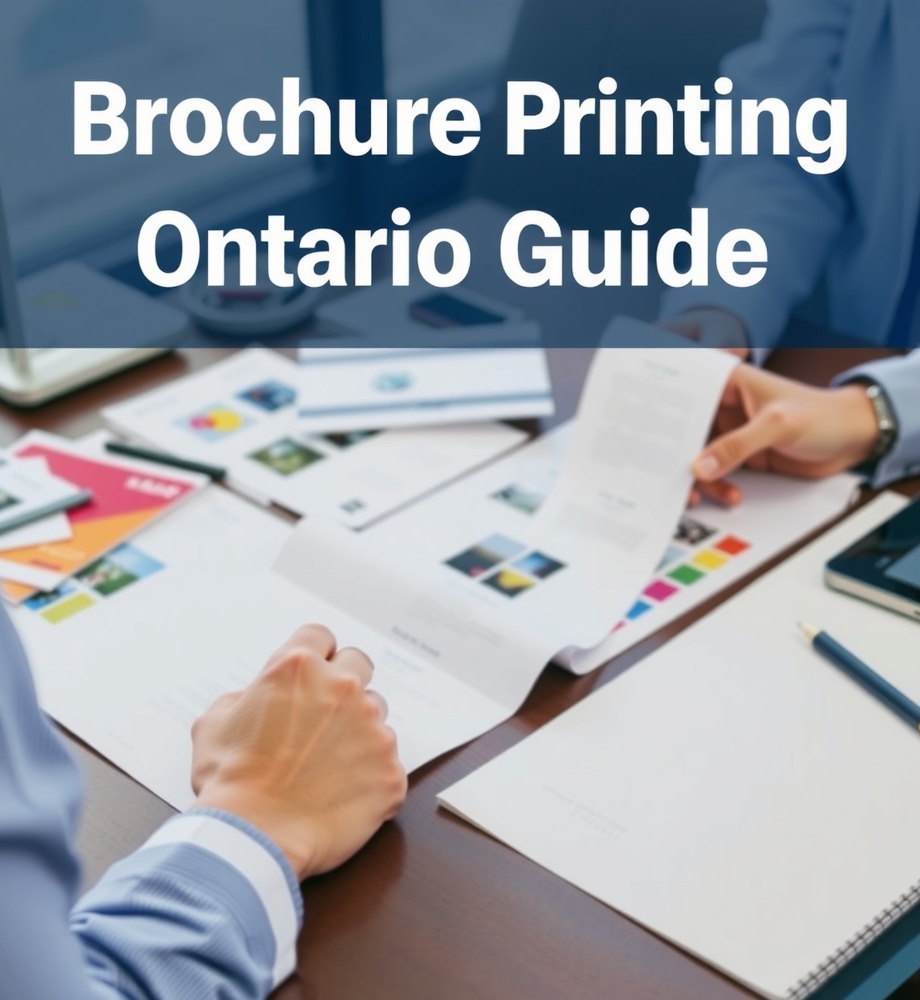 Preparation visual for Brochure Printing Ontario Guide
