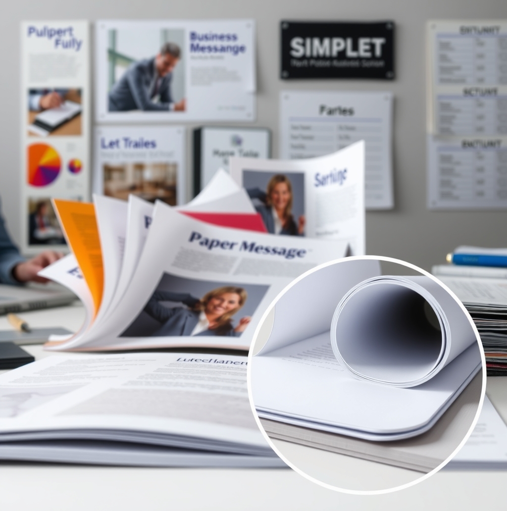 Quality check visual for Brochure Printing Setting Guide