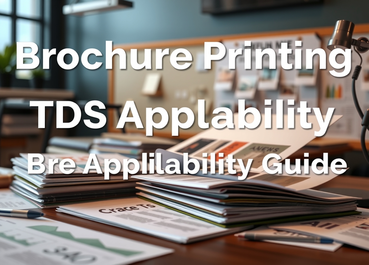 Brochure Printing Tds Applicability Guide