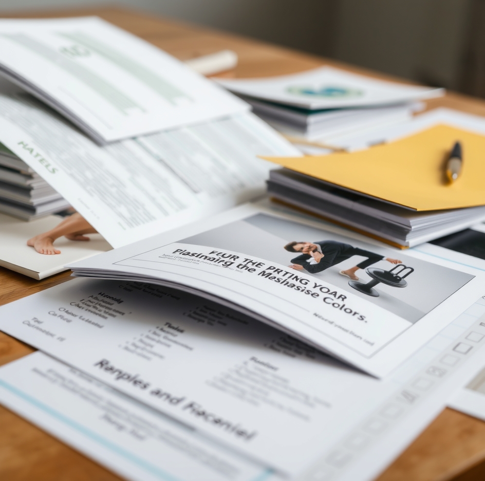 Preparation visual for Brochure Printing Tirupur Guide