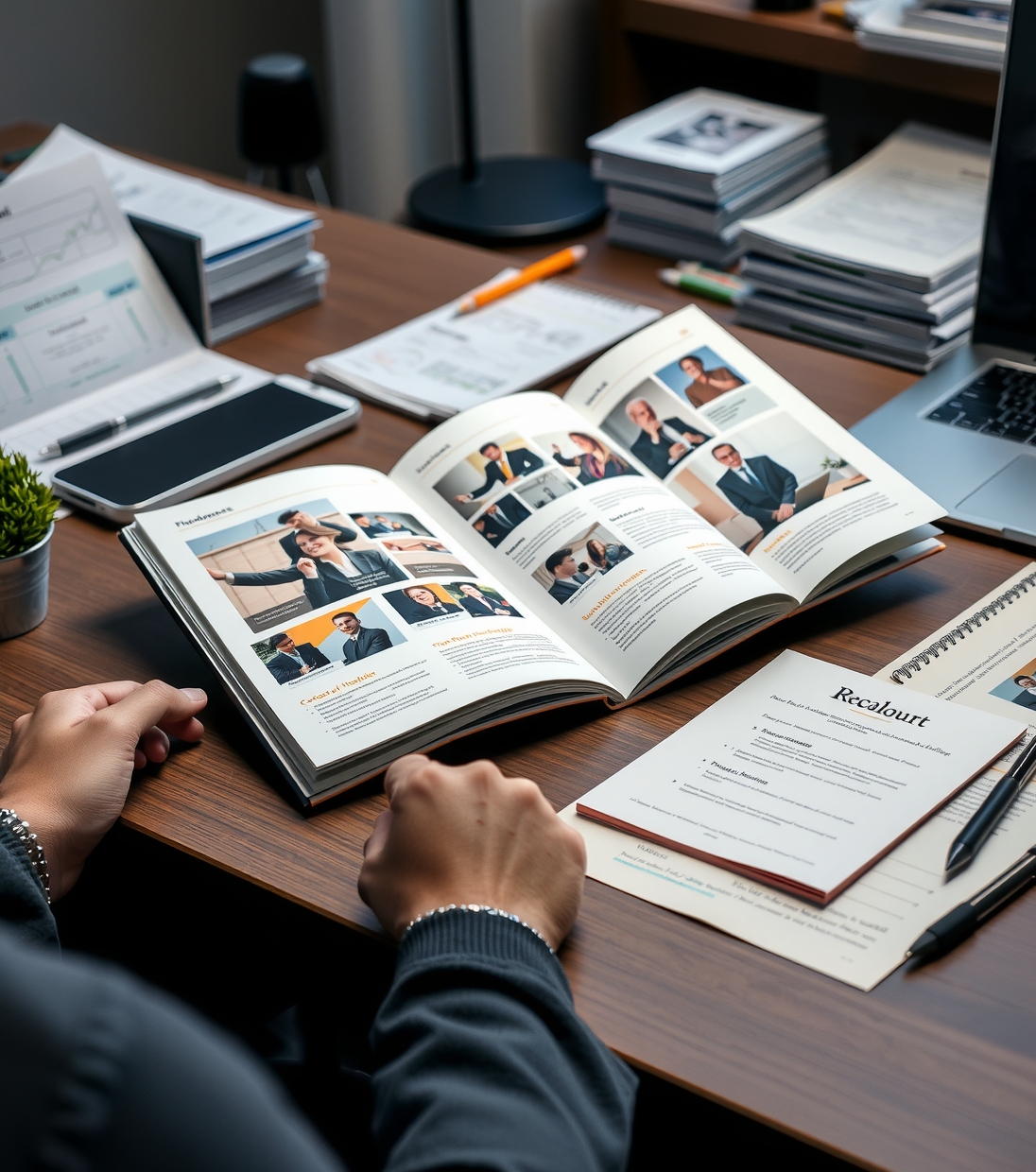 Preparation visual for Brochure Printing Video Guide