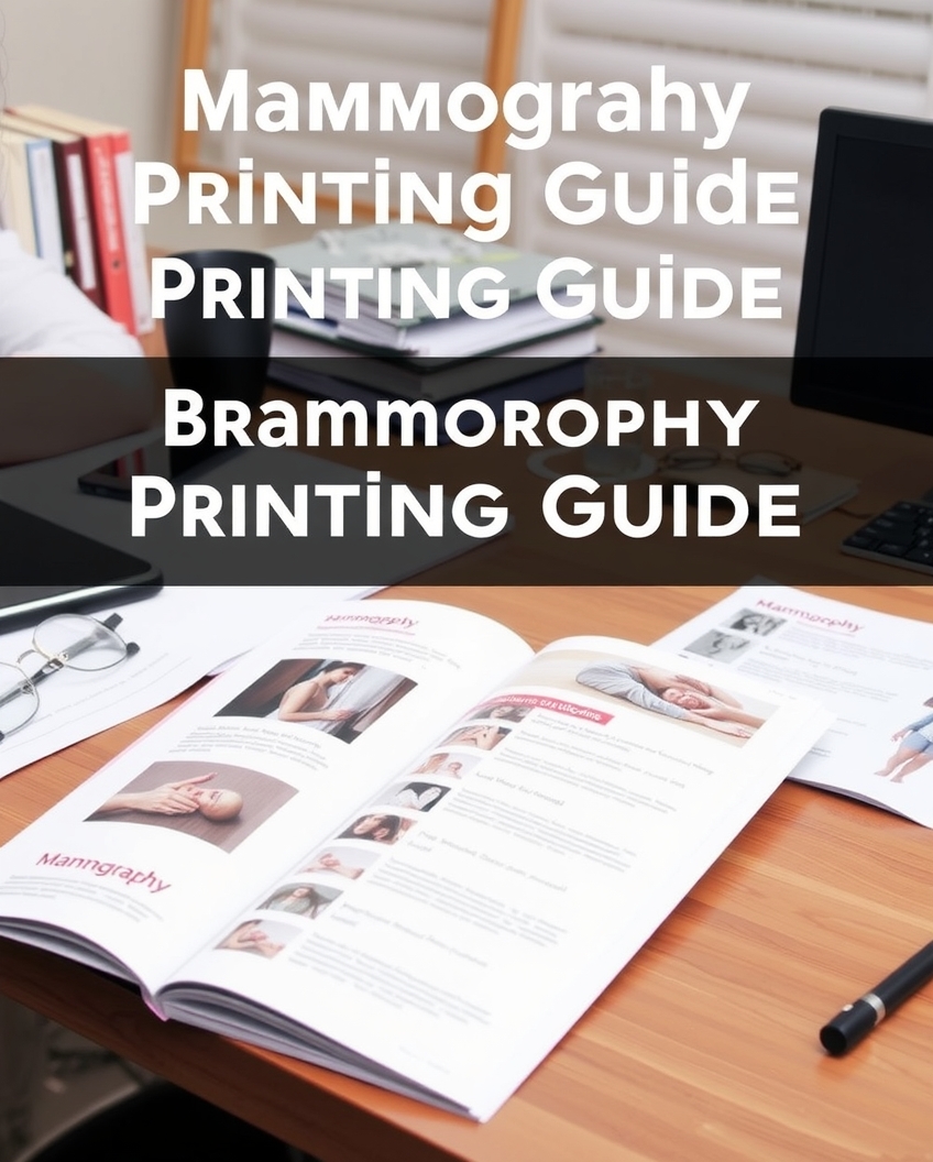 Preparation visual for Mammography Brochure Printing Guide