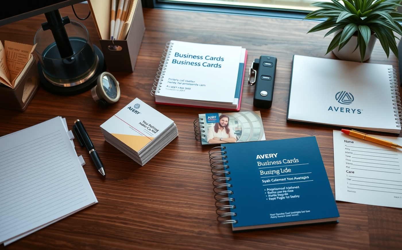 Preparation visual for Avery Business Cards Printing Alignment Guide