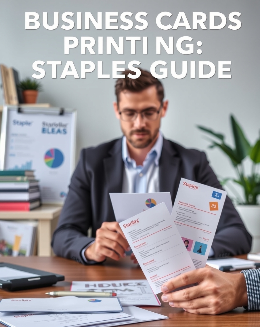 Business Cards Printing at Staples Guide