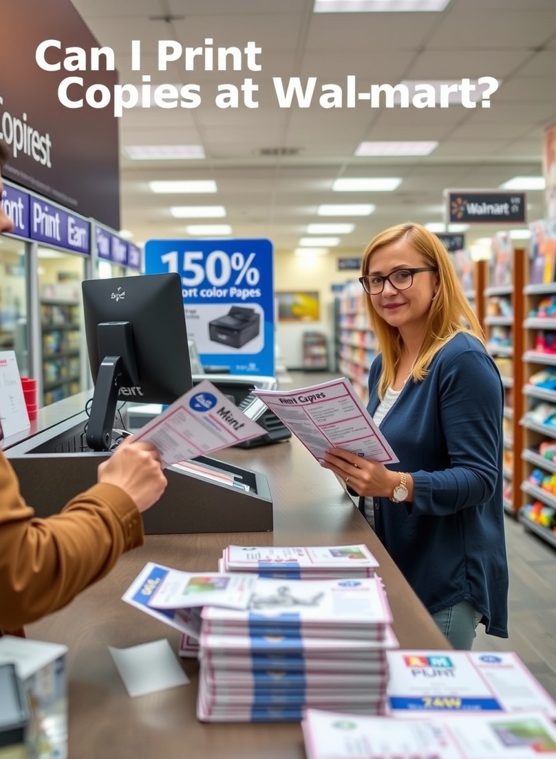 Can I Print Color Copies at Walmart Guide