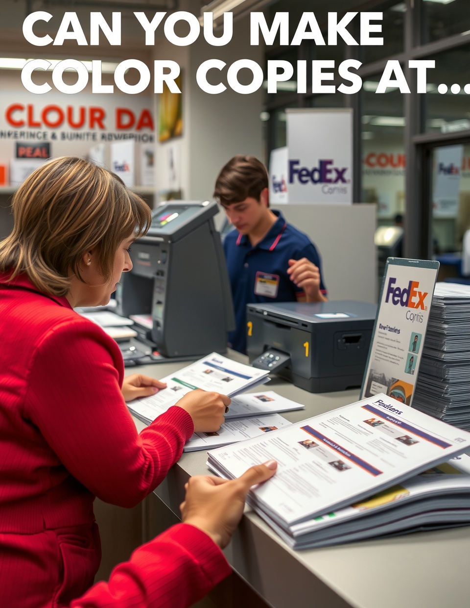 Evaluating the best Can You Make Color Copies at Fedex Guide environment