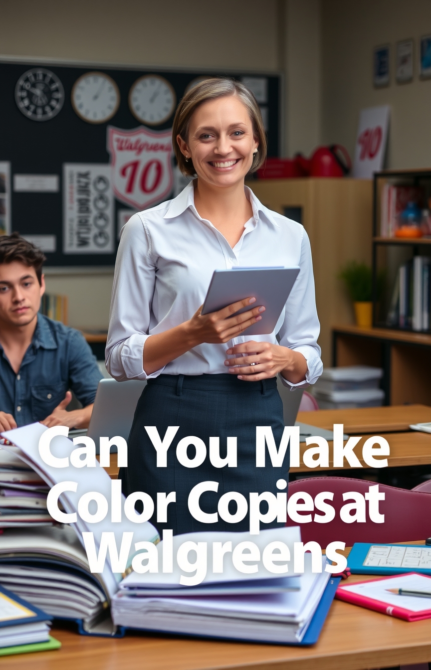 Can You Make Color Copies at Walgreens Guide