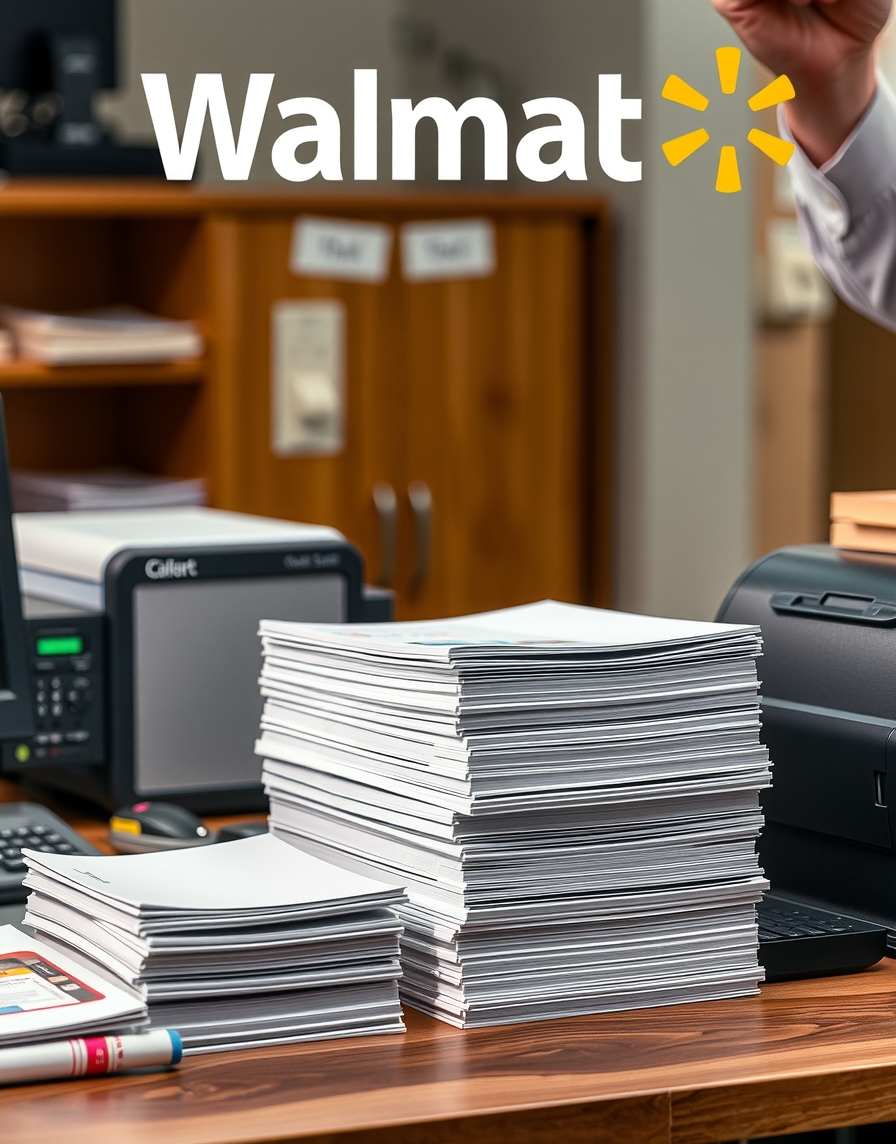 Preparation visual for Walmart Printing Services Color Copies